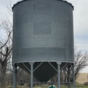 WESTEEL ROSCO ±1850 Bushel 5 Ring X 14 Ft. Hopper Bottom Grain Bin, Single Skid