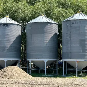 Westeel +/- 2100 bu 6 Ring Hopper Grain Bin