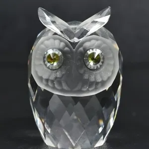 SIGNED SWAROVSKI CRYSTAL OWL FIGURINE