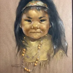 DOROTHY OXBOROUGH 1968 "INDIGENOUS CHILD" PORTRAIT