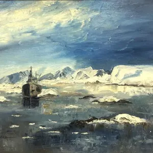 HAZEL VOADEN ARCTIC VOYAGE OIL PAINTING