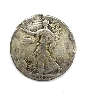 1946 Walking Liberty Half Dollar 
- denting