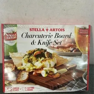 New charcuterie board and knife set