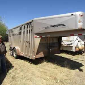 2000 Trailmann Gooseneck Livestock Trailer