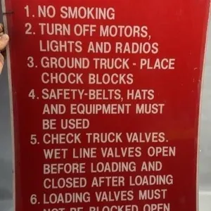 Vintage Texaco Gas Station Sign 35 x 20 inches
