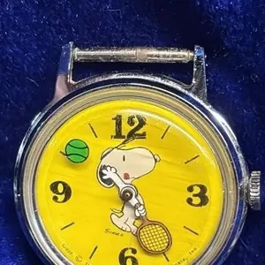 Vintage 1958 Snoopy Tennis Watch Working