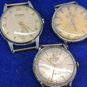 Vintage Wristwatch Lot Darwil Swiss Ratatau