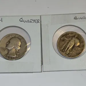 Standing Liberty Quarter & 1941 Washington Quarter