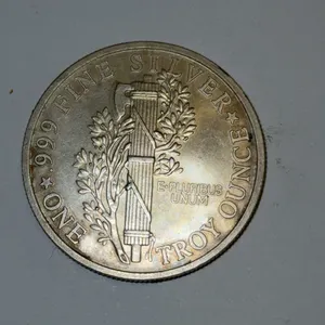 1999 One Troy Ounce .999 Fine Silver Round