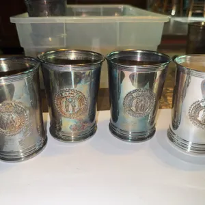 Kentucky Colonel Commemorative Silverplate Cups – Set of 4