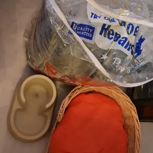 Dog Bed, Bowl, Quilt, Blanket