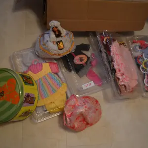 Dolls Clothes, Hangers, Scooby Do Tin, Belgium Doll