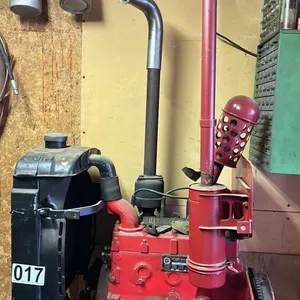 OFFSITE - Rebuild Continental Engine from an old combine , crank start, with hood, grill and fuel tank.