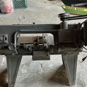 OFFSITE - Band saw with 6 new blades , blades are 64.5” long. 1 hp Motor.