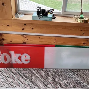 OFFSITE - Coke sign , 14.5”x72”