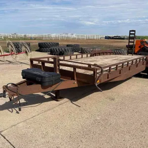 2007 82” x 22ft Bumper Hitch Flatbed Trailer