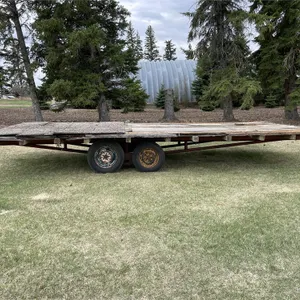 Homemade 20 Ft. t/a Flatdeck Trailer, 104" Wide, Needs New Deck, NO VIN NUMBER
