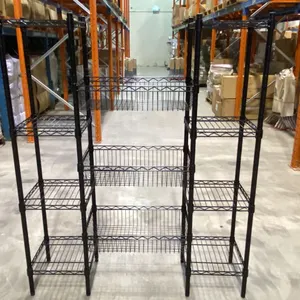 9 BLACK METAL 4 TIER COMBINATION RACKS