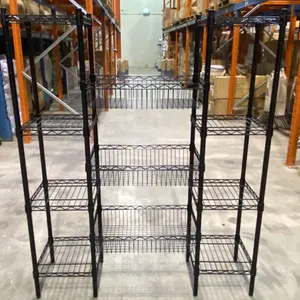 9 BLACK METAL 4 TIER COMBINATION RACKS
