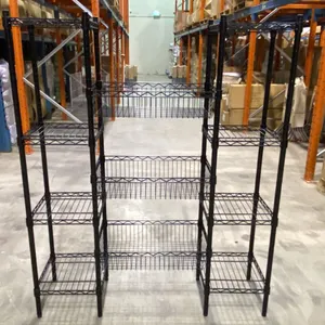 9 BLACK METAL 4 TIER COMBINATION RACKS