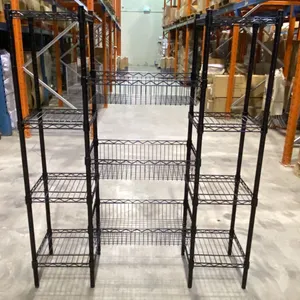 9 BLACK METAL 4 TIER COMBINATION RACKS