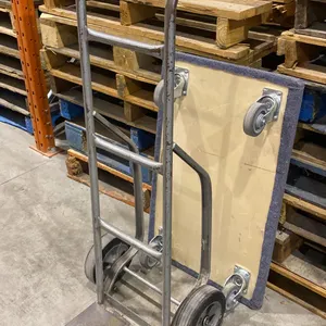 GREY 2 WHEEL SOLID TIRE DOLLY & 4 WHEEL PLATFORM DOLLY