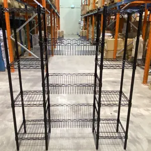 9 BLACK METAL 4 TIER COMBINATION RACKS