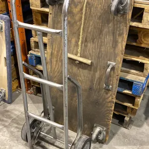 GREY 2 WHEEL SOLID TIRE DOLLY & 4 WHEEL PLATFORM DOLLY