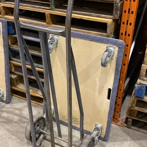 GREY 2 WHEEL SOLID TIRE DOLLY & 4 WHEEL PLATFORM DOLLY