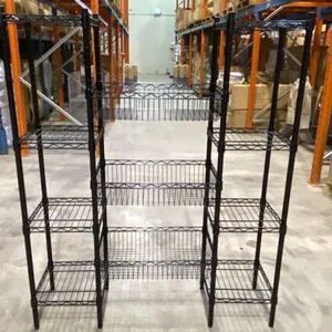 9 BLACK METAL 4 TIER COMBINATION RACKS
