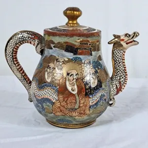 Beautiful Japanese Satsuma Dragon Teapot -