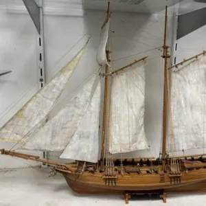 French Schooner Model Ship