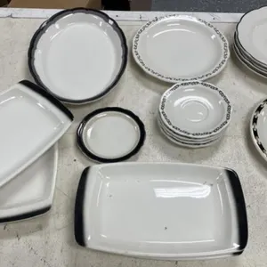 15 pcs Black Buffalo China