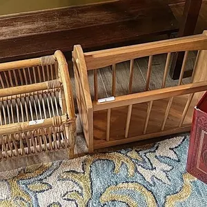 Magazine Racks & Trash Can