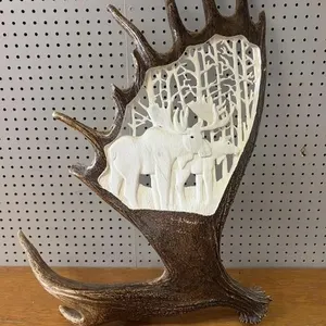 Moose Antler Art- Signed
