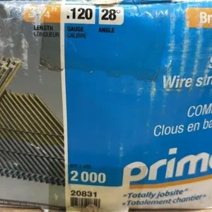 Opened Box of 3-1/2� x .120 Smooth Wire Strip
