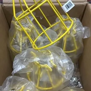 6 Dipped Metal Replacement Light Bulb Guards.