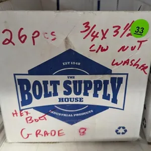 26 Grade 8 HEX Bolts, 3/4" x 3.5" w/Washer & Nut.