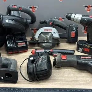 Tote of Craftsman 19.2V Tools - Drill, Sander,