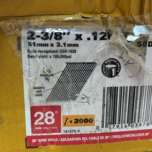 Box of 2-3/8�x.120 DeWalt Nails.