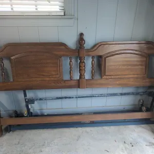 King headboard, rails, box springs mattresses