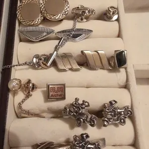 Tie pins and cufflinks