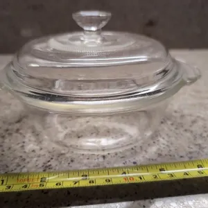 Fire King small baking dish and lid
