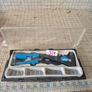 Pop rivet gun with case.