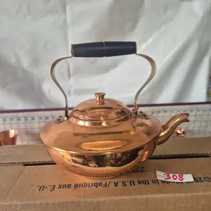 Vintage copper kettle made in Colombia.