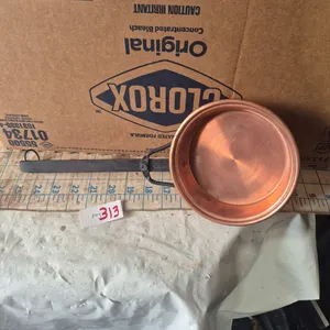 Vintage copper saucepan approximately 5 inch diameter French design.