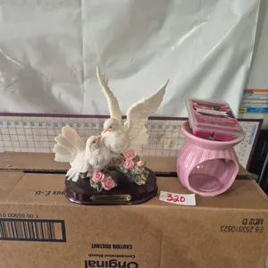Vintage Adaline doves, and scented wax warmer and wax melts.