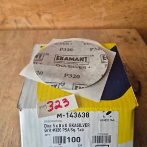 New 5 inch diameter 100 pieces 320 sanding grit