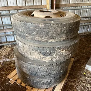 4 - AEOLUS NH 308 11R22.5 TIRES ON 10 BOLT STEEL RIMS - ESTATE OF KEN TYLKE - SOLD OFFSITE - USONA AREA
