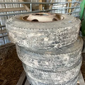 4 - AEOLUS HN 308 11R22.5 TIRES ON 10 BOLT STEEL RIMS - ESTATE OF KEN TYLKE - SOLD OFFSITE - USONA AREA